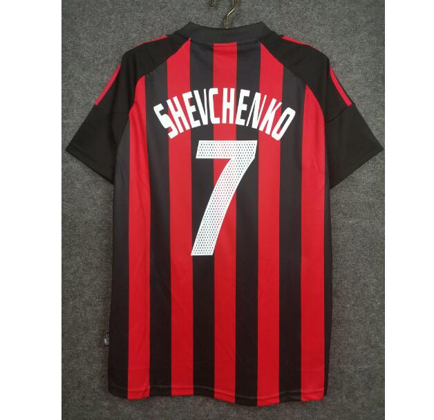 2002-03 AC Milan Retro Home Kit Soccer Jersey SHEVCHENKO #7